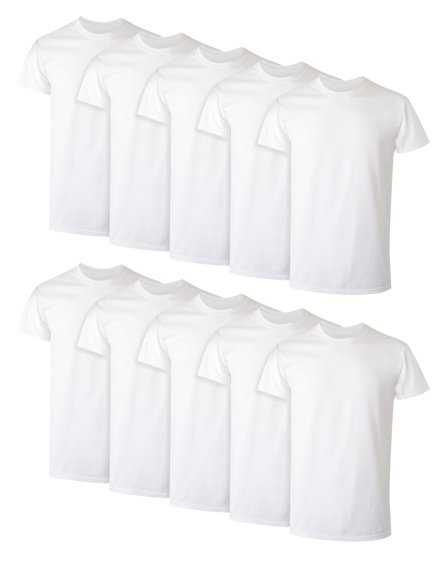 Hanes Men's Undershirt Packs, Stay-Tucked Soft Cotton Undershirts, Best Undershirts for Men, White/Black/Asstd Multipacks